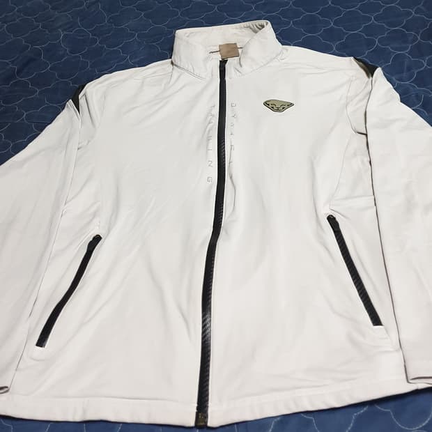 다이나핏 기능성 져지 짚업자켓 화이트 (XL)