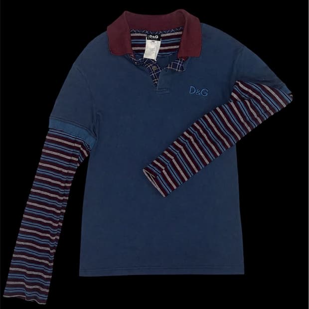 Dolce & Gabbana Blue and Navy T-shirt 