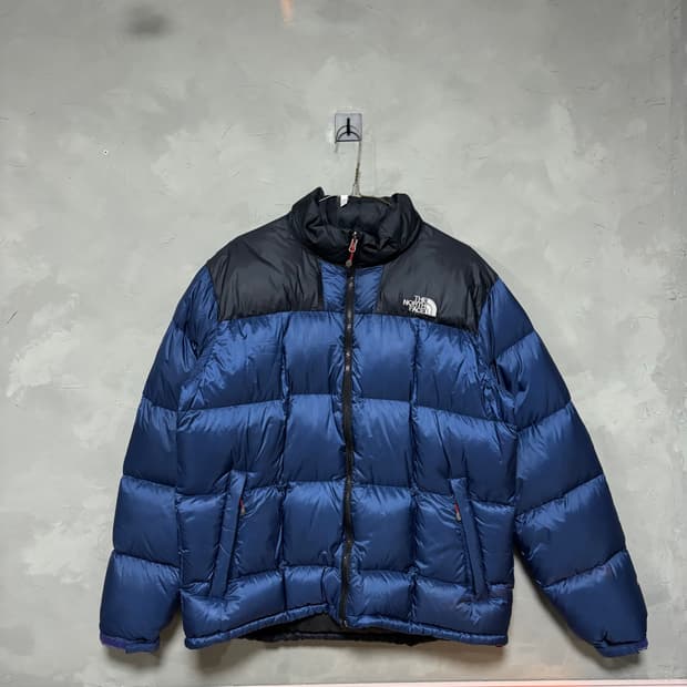 노스페이스 800 써밋 로체 구스다운 패딩 네이비