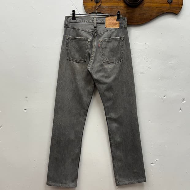 90s USA Levi's 501 Straight Gray Denim P