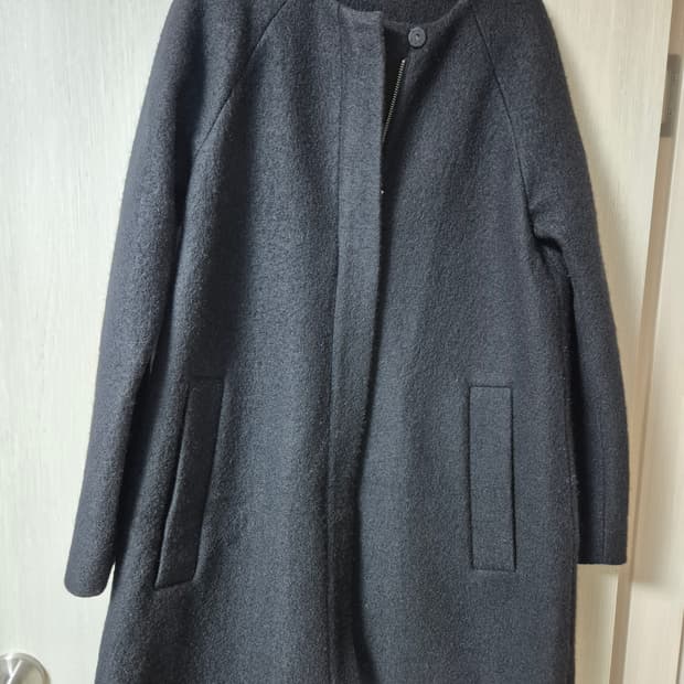 COS 코스 울100% 부클 코트 36 (55) 블랙