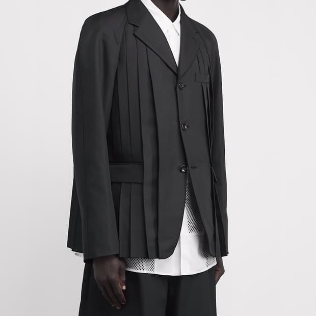 25ss 꼼데가르송 옴므플러스 플리츠 자켓 m