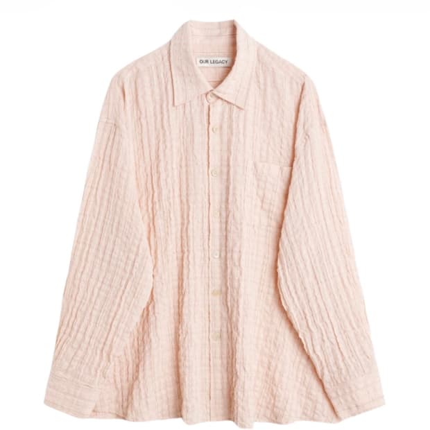 아워레가시 보로우드 셔츠 피크닉 체크 크루드 시어서커 50