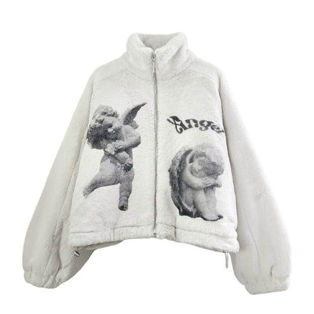 노피스노피셜 ANGLES EGO FUR ZIPUP JUMPER 점퍼