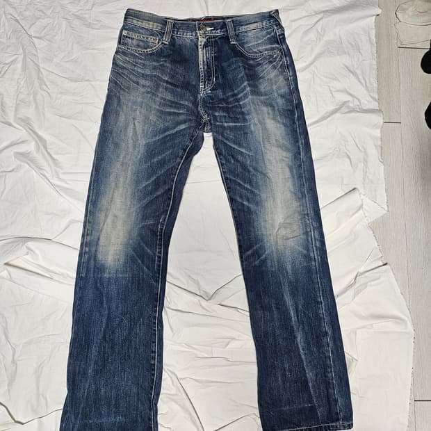 에비수 빈티지 워싱 데님 팬츠 30