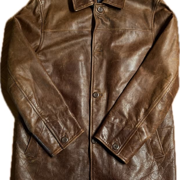 90s 올드갭 레더 카코트 gap carcoat