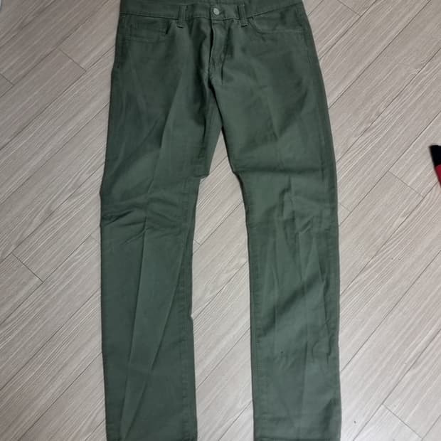 칼하드 카키색 면바지 남성 바지(32)