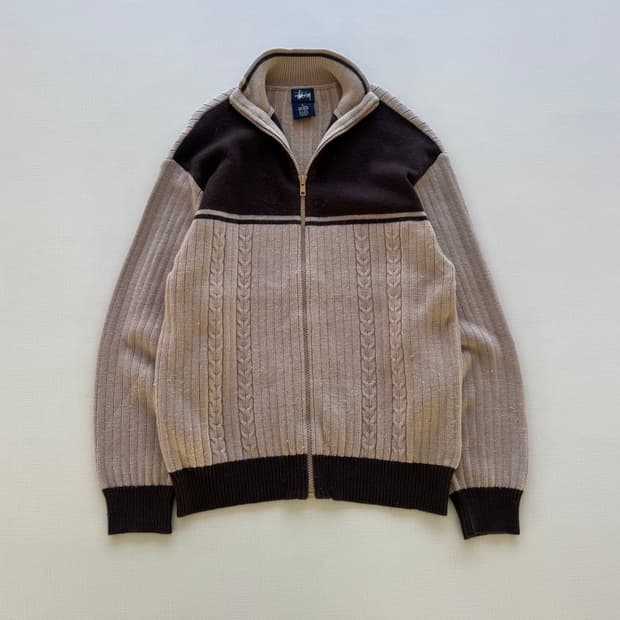 9/00s 스투시 니트 집업