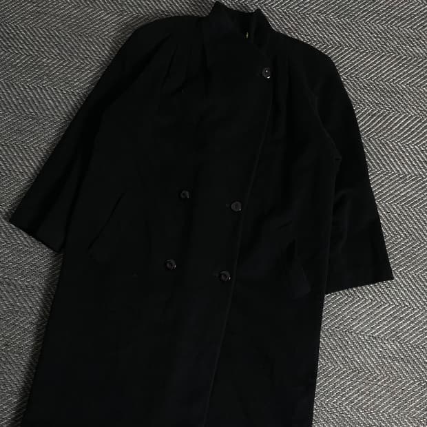 MADUSON 일본 빈티지 울 롱코트 블랙y 3366