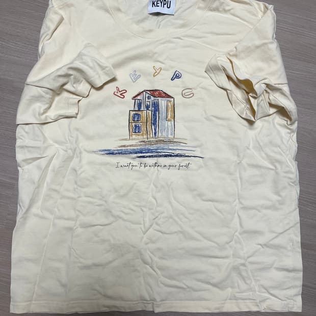 키퓨 아이보리 티셔츠