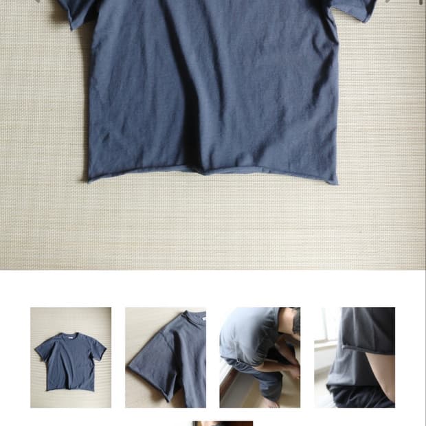 seasalt loop hem tee melange navy
