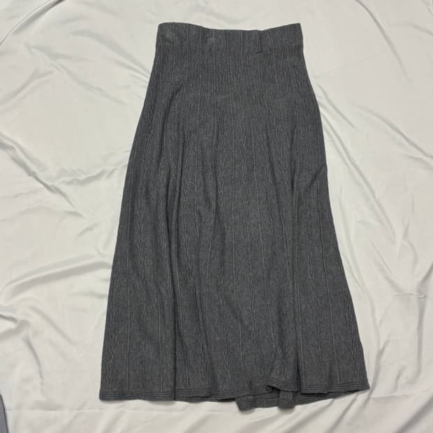 골지 니트 스커트