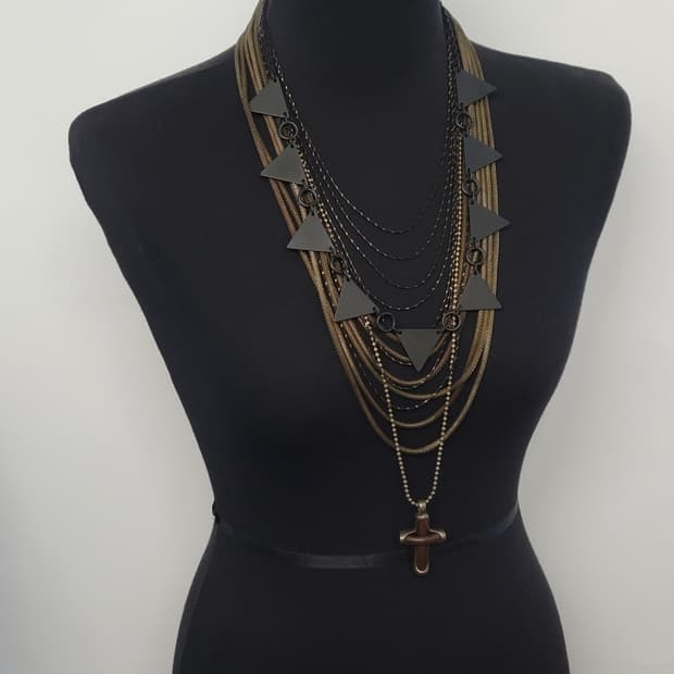 cross necklace set