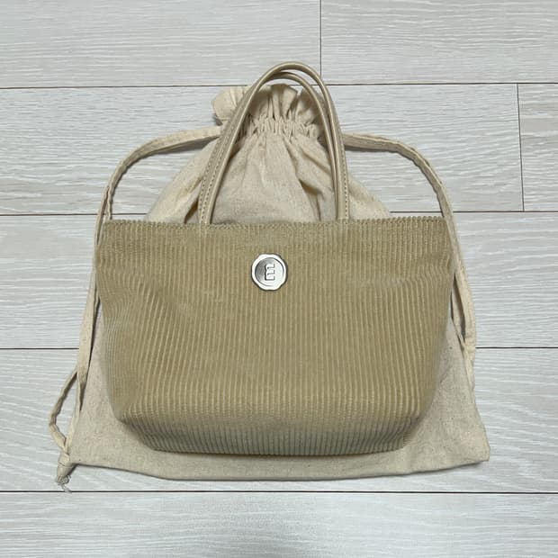 미닛뮤트 클로 미니 코듀로이 라떼 베이지