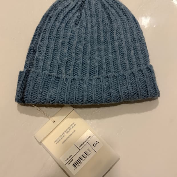 아워레가시(Our Legacy) 니트 햇 펑키 블루 아크릴