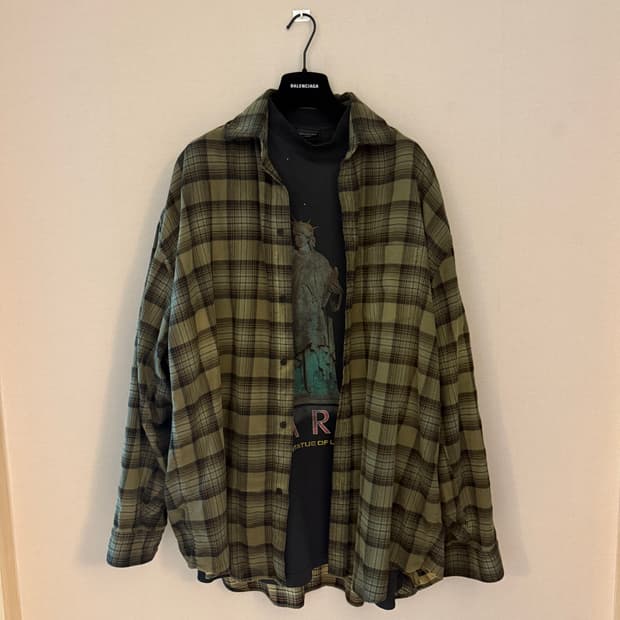 발렌시아가 파리 리버티 레이어드 셔츠 2사이즈