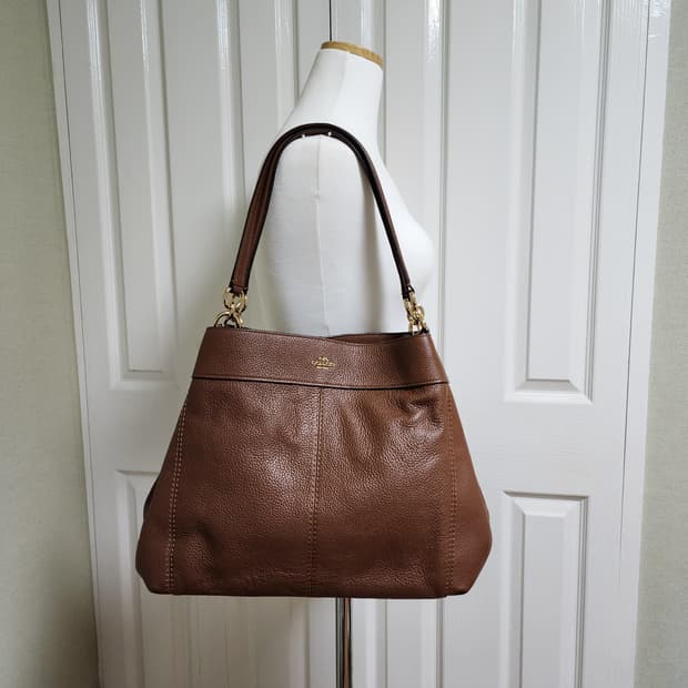 상태굿)코치 브라운 렉시 숄더백