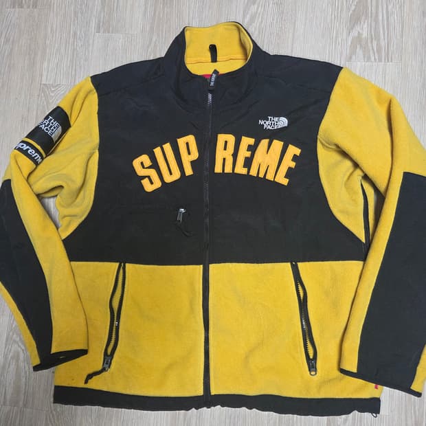 슈프림 노스페이스 콜라보 플리스 옐로우