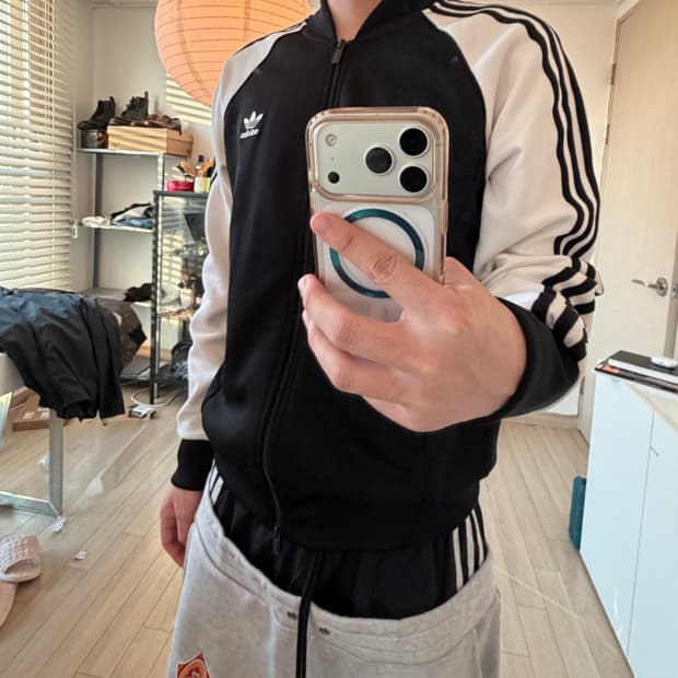 아디다스 아디컬러 클래식 SST 트랙 자켓 블랙 