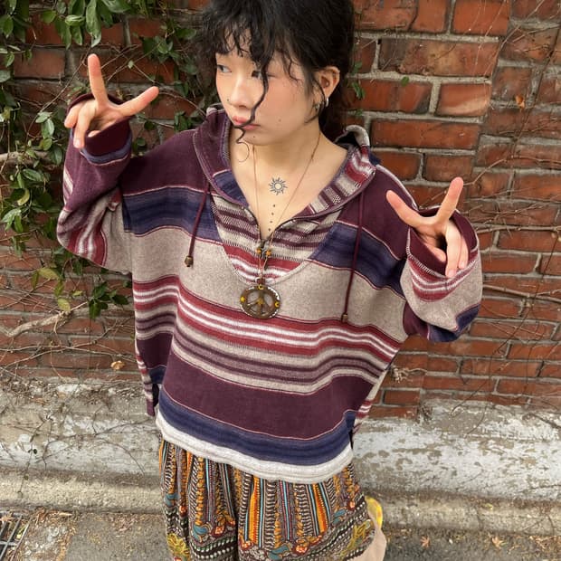 스프라이프 반 집업 후드