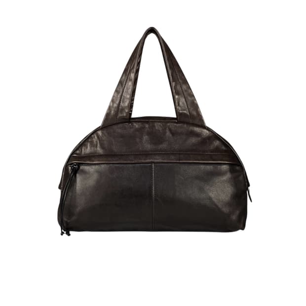 horsehide Boston bag