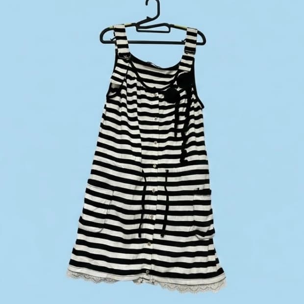 vintage Striped Mini Onepiece