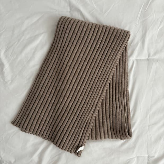 beige muffler 베이지 머플러