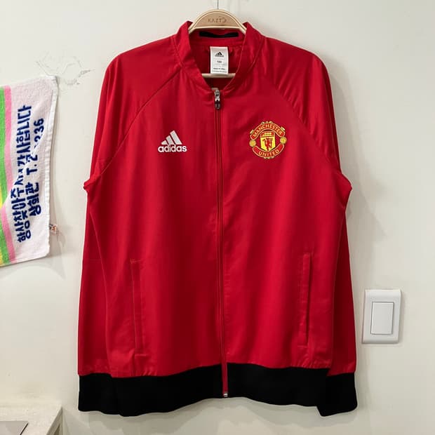 164 아디다스 맨유 바람막이 자켓 맨체스터유나이티드