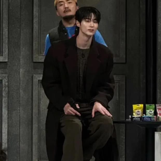 [새상품] 렉토 24FW 벨트 벨티드 디테일 하이웨스트 팬츠 카키