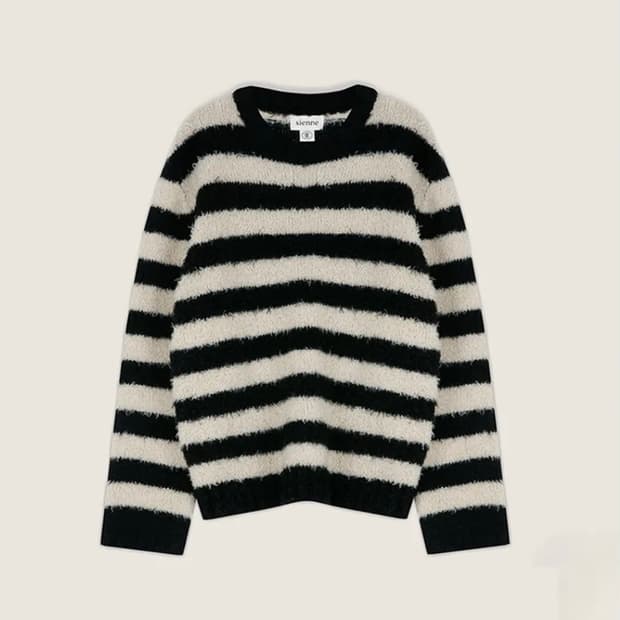 시엔느 fog stripe knit  포그 스트라이프 니트