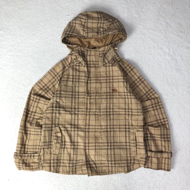 버버리 노바체크 후드자켓 