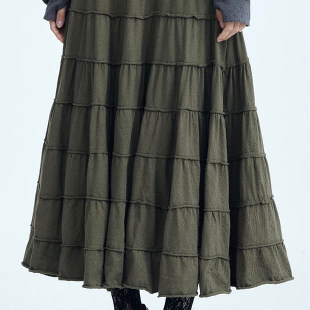 콜로신스 CATERPIL SKIRT KHAKI