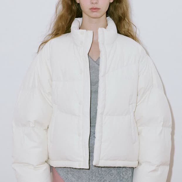 시눈 숏패딩 아이보리