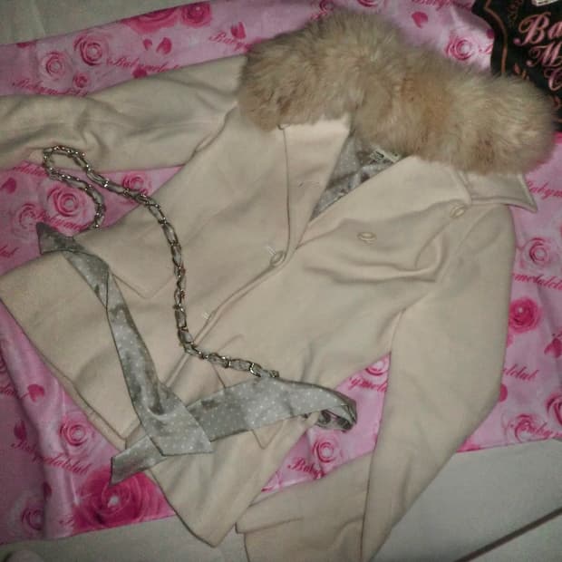 빈티지 갸루 코트 히메갸루