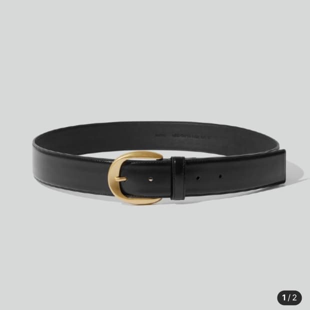 [1] 렉토 24FW 빈티지 라지 버클 벨트 블랙 급처