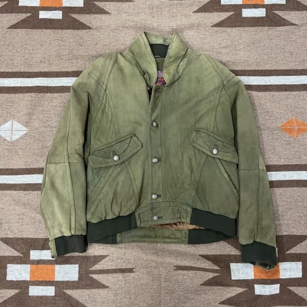 [100] CHEETAH 빈티지 양피 봄버 자켓