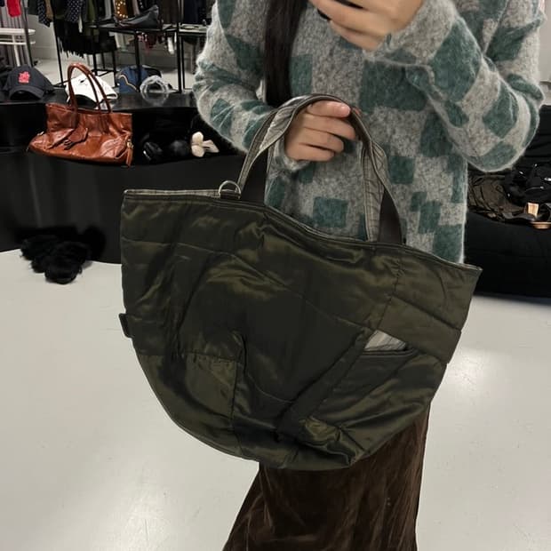 Y‘SACCS nylon patchwork tote bag 