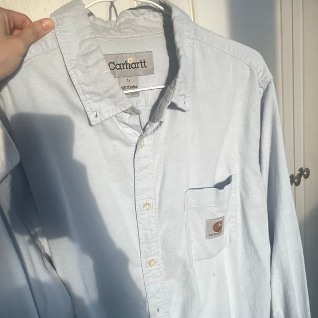 칼하트 셔츠 L 파스텔하늘