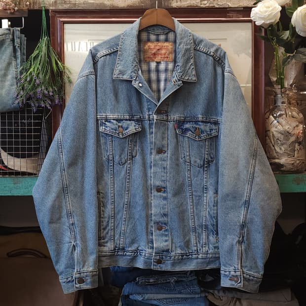 90s 리바이스 데님자켓 트러커 자켓 USA 메이드 L