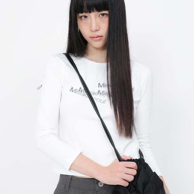 Dust logo long sleeves WHITE 