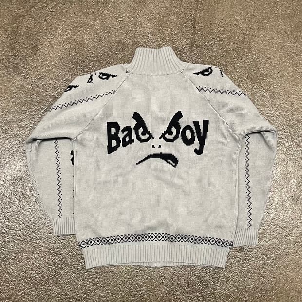 90s 배드보이 니트 집업 (105)