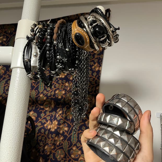 펑크 레더 스터드 보헤미안 팔찌 브레이슬릿 일괄