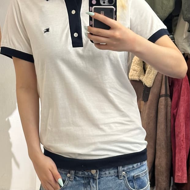Burberry 버버리 반팔 카라티 