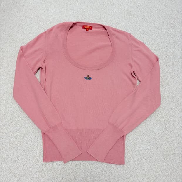 비비안웨스트우드 임포트 유넥 핑크 니트