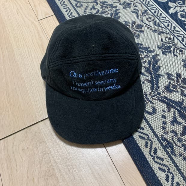 스컬프터 플리스 블랙 캡 모자