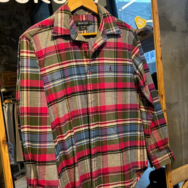 빈폴 체크 셔츠 M