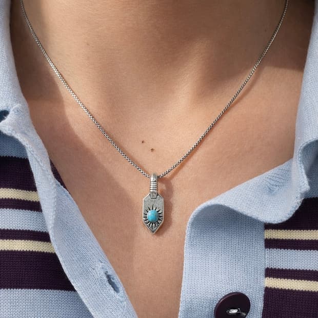 1.1mm 터키석 목걸이 (UNISEX)