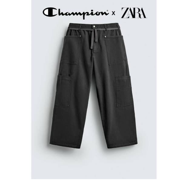 [구매]자라x챔피온 스트링드로우 카고팬츠 S 구합니다