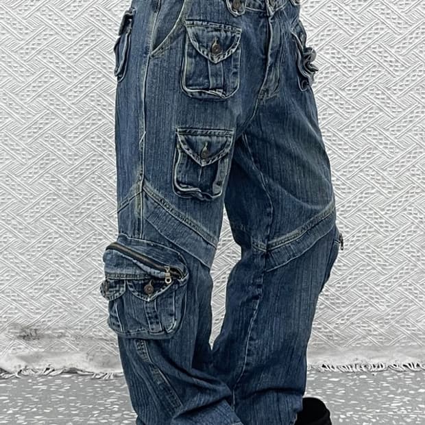 카르뱅 올드스쿨 스트릿 펑크 멀티포켓 워크 카고팬츠 32인치 C10523