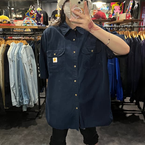 [IM] Carhartt 칼하트 반팔 셔츠 네이비